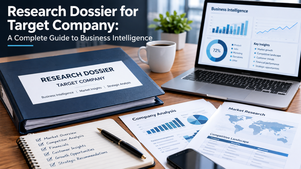 Research Dossier for Target Company: A Complete Guide to Business Intelligence Research Dossier for Target Company
