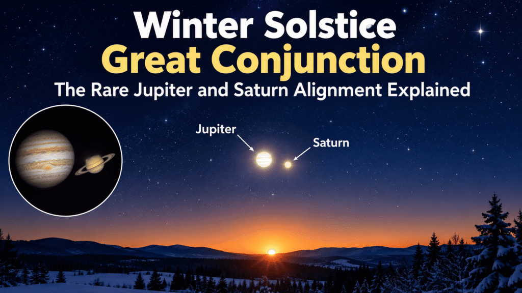 Winter Solstice Great Conjunction: The Rare Jupiter and Saturn Alignment Explained Winter Solstice Great Conjunction
